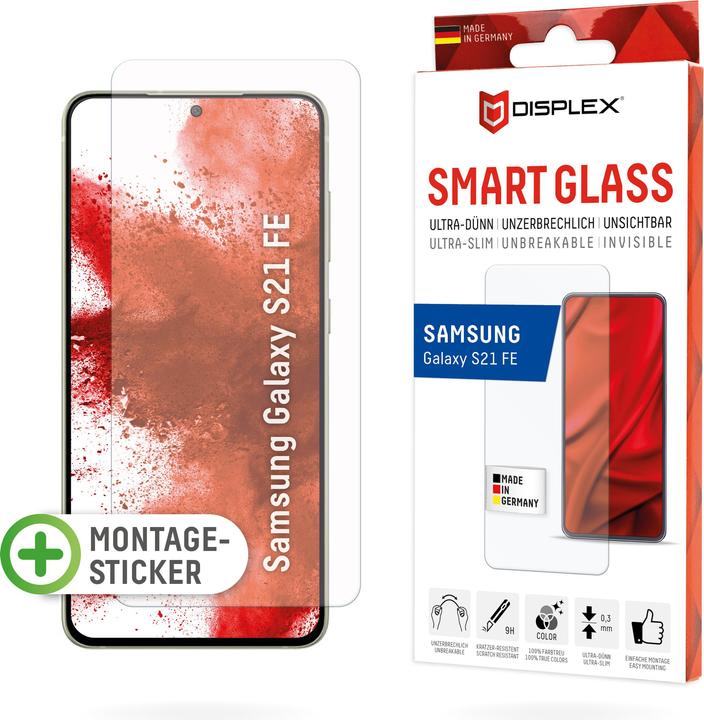 Actual product image Displex Smart Glass, Displayschutzfolie (1 Piece, Samsung Galaxy S21 FE 5G)
