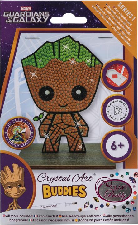 Actual product image Craft Buddy Groot, Crystal Art Figure approx. 11x8cm