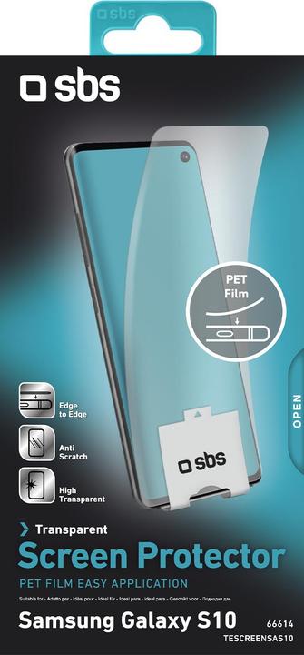 Immagine prodotto SBS Pellicola protettiva con applicatore per Samsung Galaxy S10 (1 Pezzo/i, Samsung Galaxy S10+)