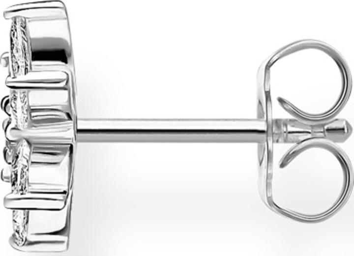 Actual product image Thomas Sabo Single stud earrings flower white stones (925 silver)