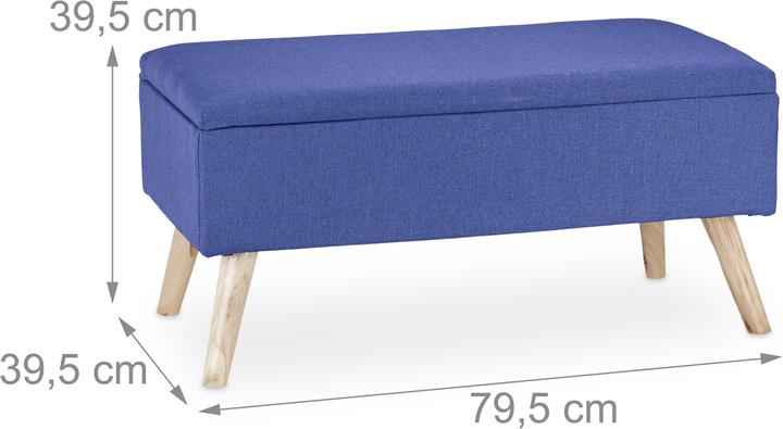 Image du produit Relaxdays Banc de rangement, rembourré (79.50 cm)
