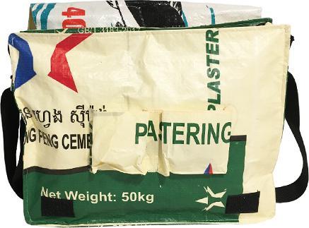 Image du produit Bekos Upcycling - Sac à bandoulière XL en sacs recyclés Patchwork Elephant