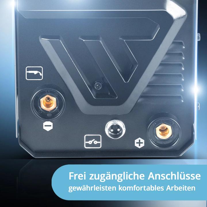 Produktbild Stahlwerk Schweissgerät FLUX 160 ST Digital mit 160 A, synergischem Drahtvorschub