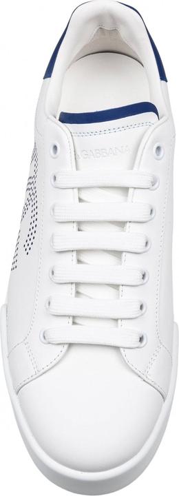 Produktbild Dolce & Gabbana portofino light sneakers in white and blue leather (43)