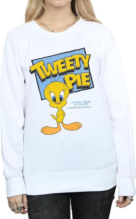 Actual product image Looney Tunes Womens/Ladies Classic Tweety Cotton Sweatshirt (XXL)