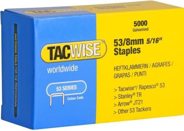 Productafbeelding Tacwise Nietjes 53/8 mm, gegalvaniseerd, 5.000 stuks. (5000 x)