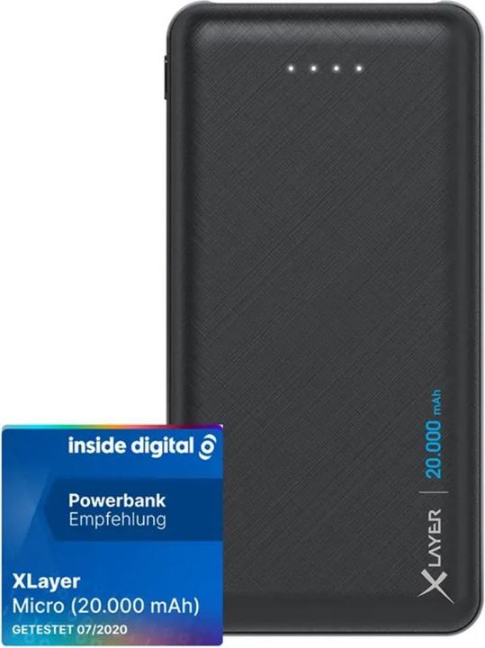 Immagine prodotto Xlayer micro nero (20000 mAh, 74 Wh)