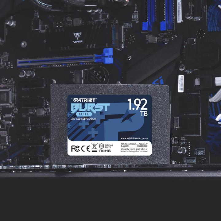 Produktbild Patriot Burst Elite - Solid-State-Disk - 1.92 TB - intern - 2.5" (6.4 cm) (1920 GB, 2.5")