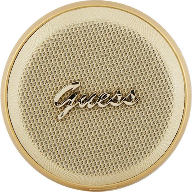 Actual product image Guess głośnik Bluetooth GUWSC3ALSMD Speaker Stand złoty/gold Magnetic Script Metal (12 h)