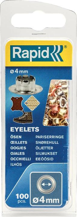 Actual product image Rapid Eyelets 4mm 100 pieces