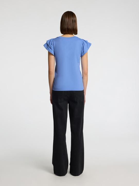 Actual product image Selected Femme Kurzarm Oberteil mit Rüschen (XL)