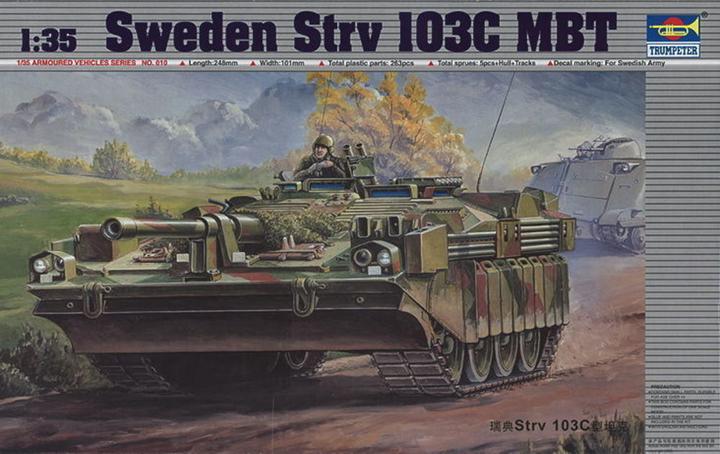 Actual product image Trumpeter Swedish Heavy Tank Strv 103C