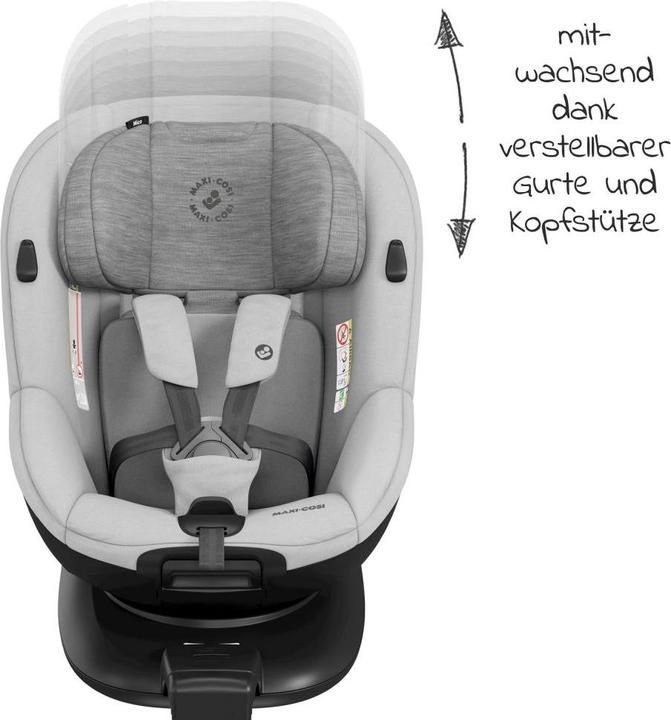 Actual product image Maxi-Cosi Mica Authentic Grey (Reboarder, ECE R129/i-Size Standard)