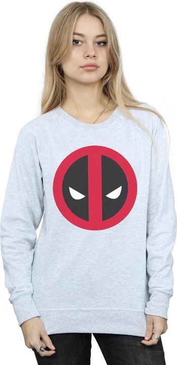Actual product image Womens/Ladies Deadpool Large Clean Logo Sweatshirt (S)