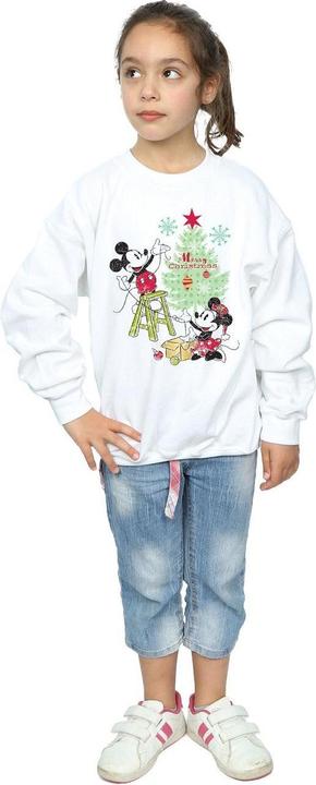 Produktbild Disney Mickey And Minnie Christmas Tree Sweatshirt Mädchen (140, 146)