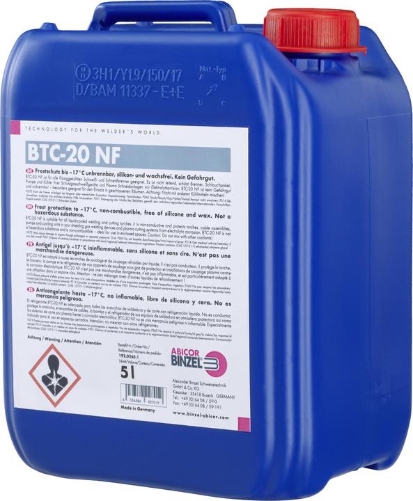 Actual product image Elmag BTC-20 NF coolant, 5 litres to -17° C