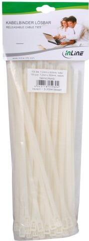 Actual product image InLine Cable tie detachable (Plastic cable ties, 300 mm, 100 pcs.)
