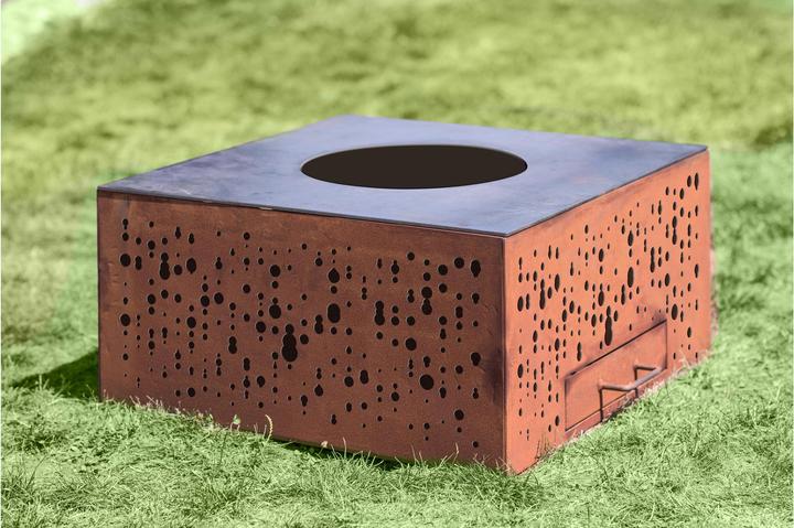 Actual product image Eldur Garden Fire Pro Cube (70 cm)