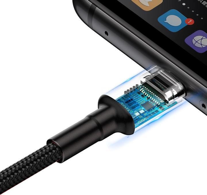 Actual product image Baseus Cafule HW Quick Charging Data cable USB Double-sided Blind Interpolation For Type-C 40W 1m Gray b... (1 m, USB 3.2 Gen 2, 40 W)