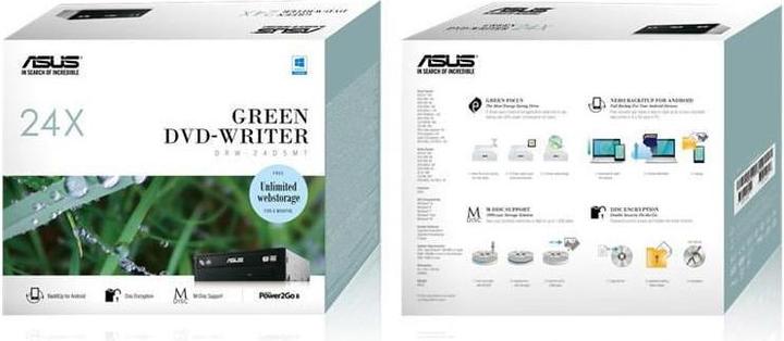 Immagine prodotto ASUS Drw-24d5mt (Unità DVD, Unità CD, Masterizzatore DVD, Masterizzatore CD)