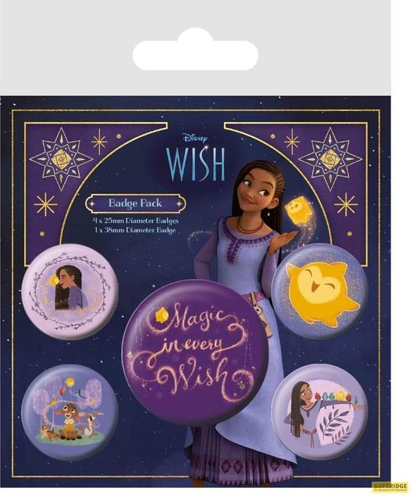 Pyramid Wish Ansteck-Buttons 5er-Pack Magic In Every Wish