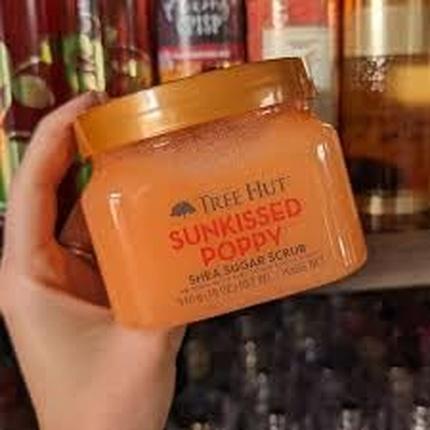 Actual product image Tree Hut Sunkissed Poppy Shea Sugar Scrub 18 oz