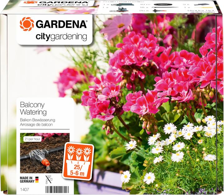 Produktbild Gardena city gardening Balkon Bewässerung (Tropfbewässerung Set)