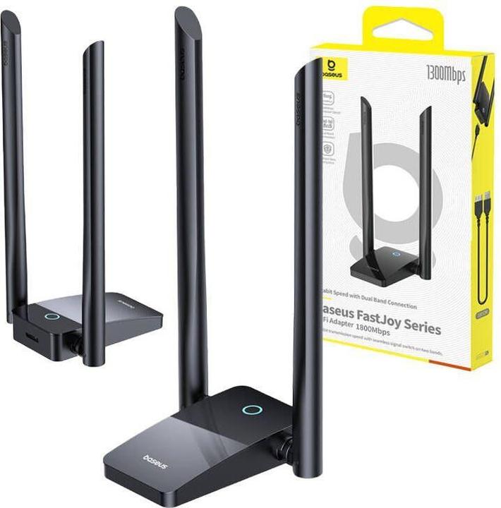 Produktbild Baseus Adapter WiFi FastJoy 1800Mbps (black)