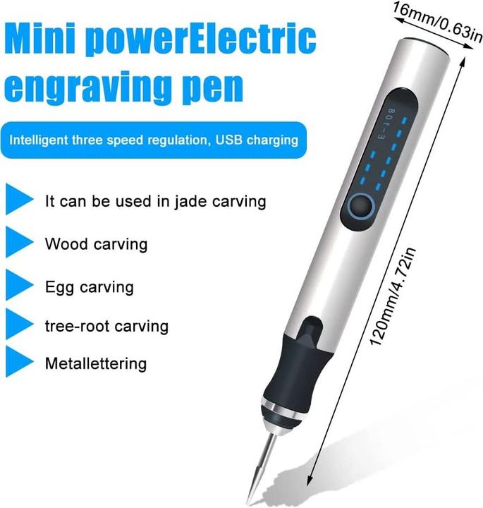 Image du produit DriSubt Stylo de gravure USB UG-300 ST avec batterie 8 W Graveur | Stylo de gravure