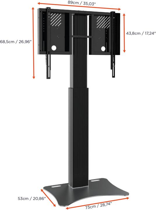 Actual product image Celexon Electric Stand Expert Adjust 4286PB - 70 cm Black (86", 136 kg)