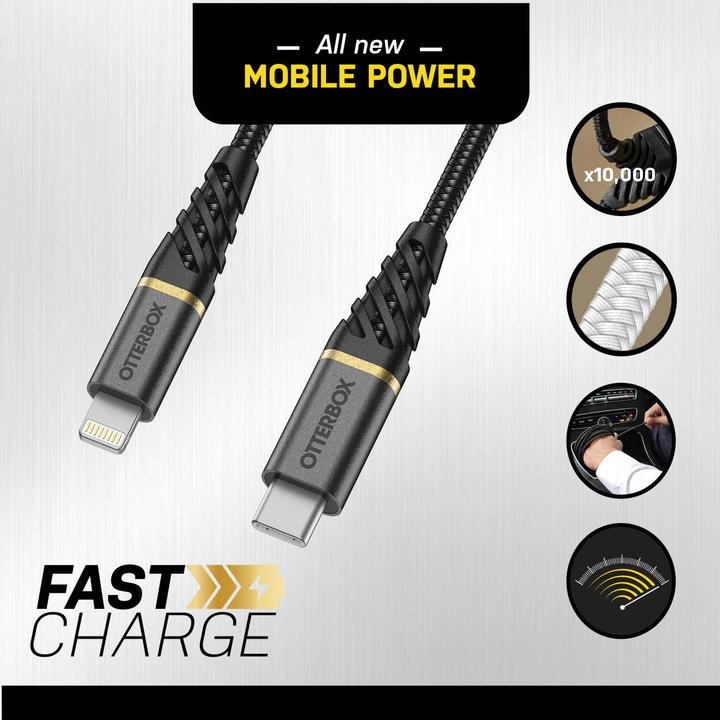 Image du produit OtterBox USB-C – Lightning Câble (1 m, USB 2.0)