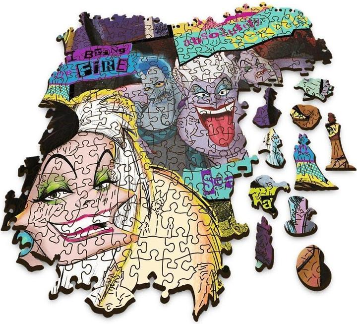 Actual product image Trefl Wooden Puzzle - Villains Reunion (1000 pieces)