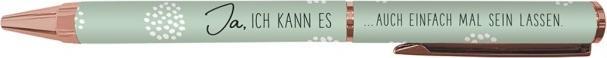 Produktbild Premium Kugelschreiber - Ja, ich kann es - von Schreibkram Manufaktur (Roségold, Transparent, Schwarz, 1 x)