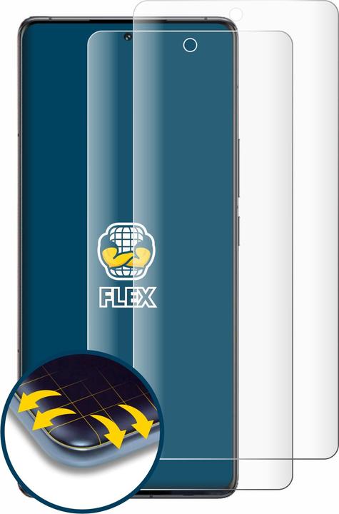 Productafbeelding BROTECT Volledig bedekkende screen protector (2 Stuk, Vivo iQOO 12 Pro)