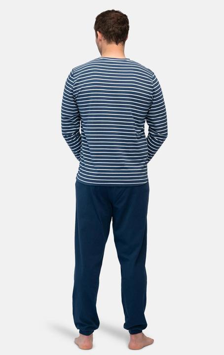 Produktbild greenjama Herren Langarm-Shirt Ringel (L)