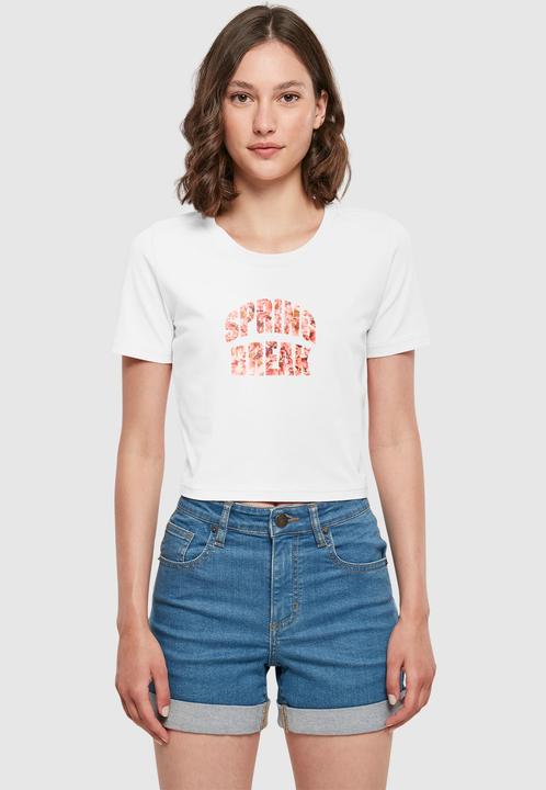 Actual product image Merchcode Ladies Spring Break 1 Cropped Tee - 191017 (L)