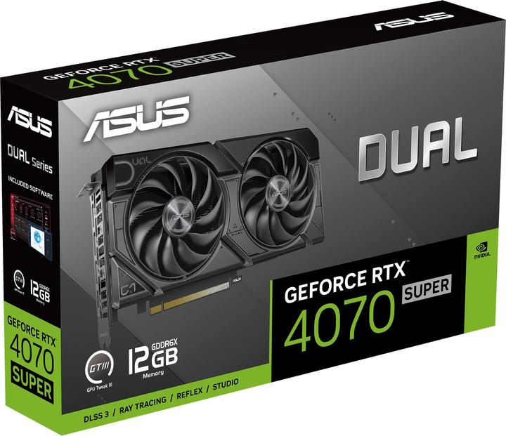 Image du produit ASUS GeForce RTX 4070 SUPER Dual EVO (12 Go)