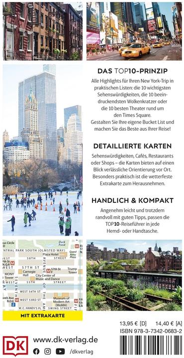 Produktbild TOP10 Reiseführer New York (Deutsch, DK Verlag Reise, 2023)