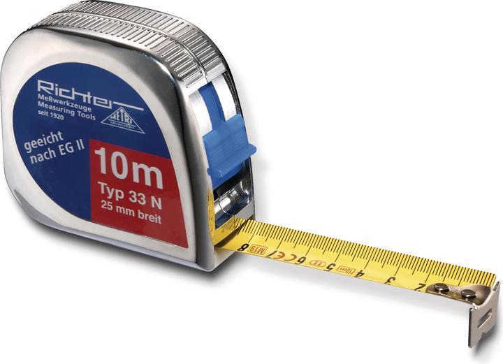 Rieffel Rollmeter 10m 1210SB cromo