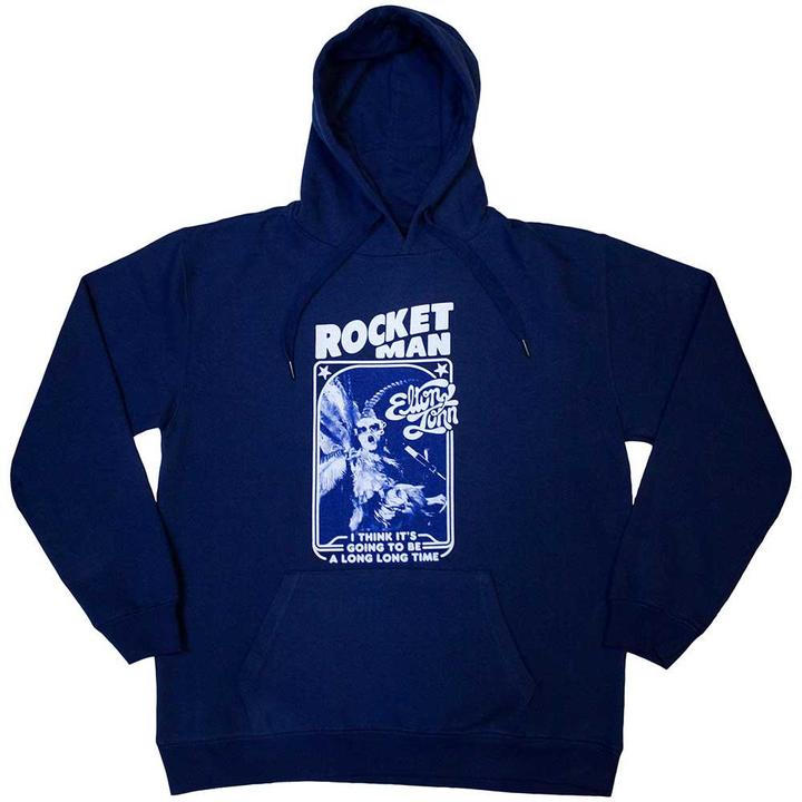 Actual product image Elton John Unisex Adult Rocketman Feathersuit Pullover Hoodie (S)