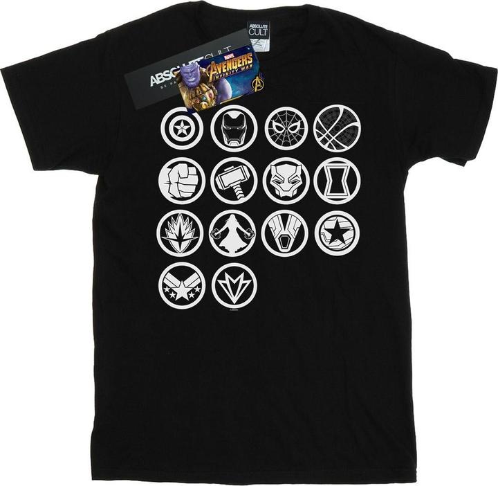 Actual product image Mens Avengers Infinity War Icons Assemble T-Shirt (L)