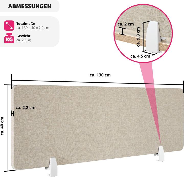 Produktbild tectake Noisy (130 x 40 cm)