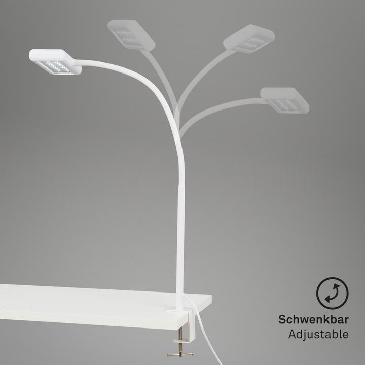 Produktbild Briloner LED Tageslicht-Klemmleuchte, weiss, LED/7,5W (800 lm)