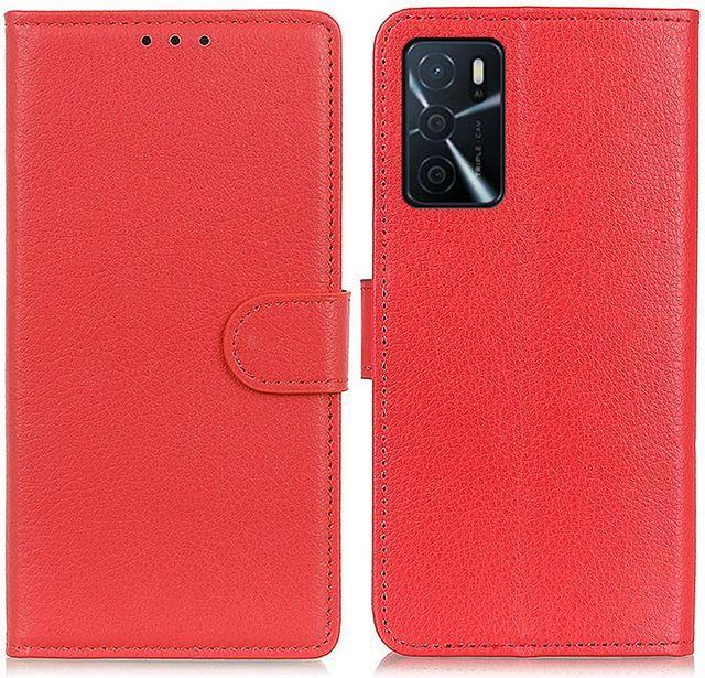 Actual product image MU Classic Litchi Leather Bookcover Series (Oppo A16s, Oppo A54s)