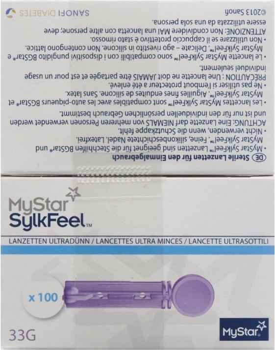 Produktbild MyStar SylkFeel Lanzetten 33G, 2 x 100 Stück (Lanzette)