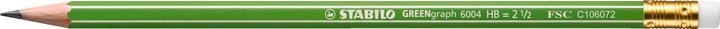 Produktbild STABILO Greengraph 3er Bleistift HB mit Radierer (HB, 3 x)