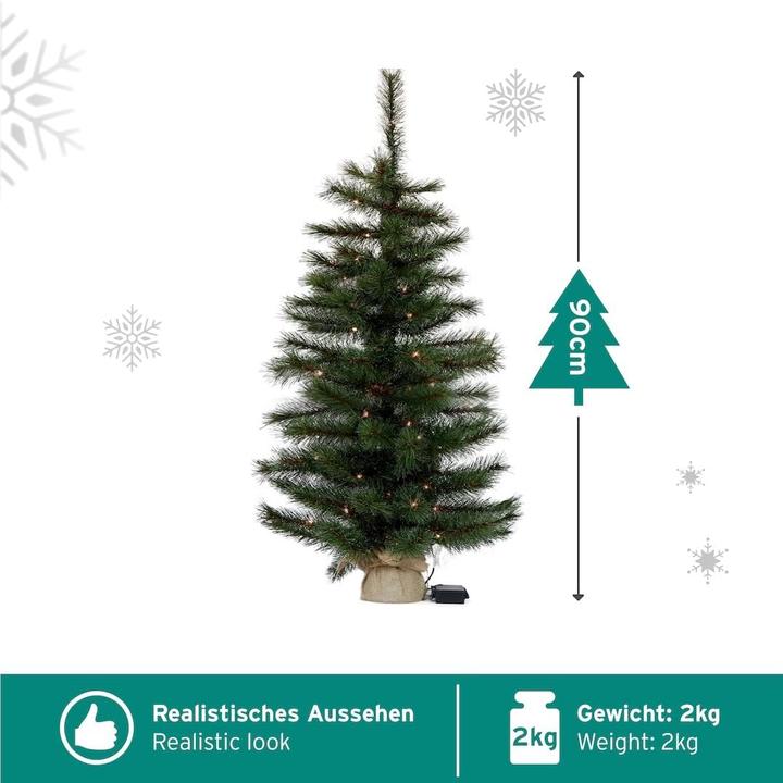 Immagine prodotto Gartenpirat Künstlicher Weihnachtsbaum (90 cm)