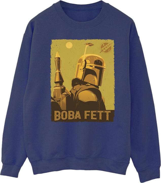 Actual product image Star Wars Mens The Book Of Boba Fett Planetary Stare Sweatshirt (XXL)