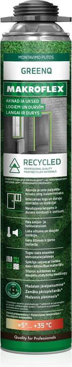 Actual product image Makroflex GREENQ GUN FOAM 750ML