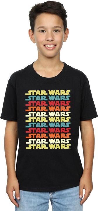 Immagine prodotto Star Wars Retro Repeat Logo Maglietta Ragazzi (152, 158)
